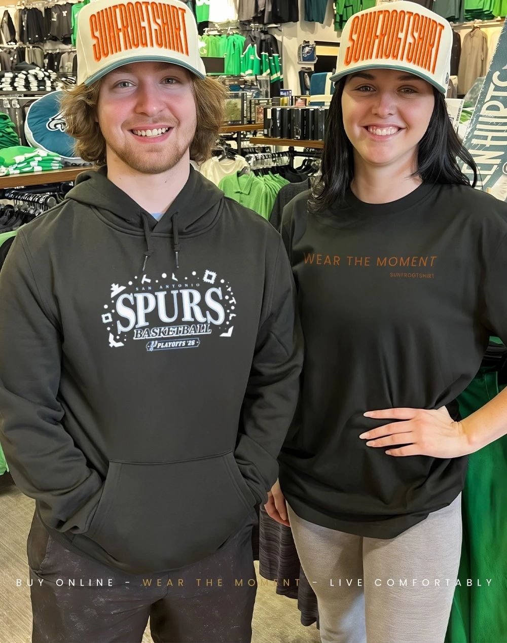 Spurs Basketball Playoffs ’26 graphic shirt
