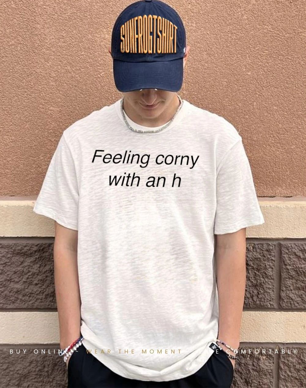 Feeling corny with an h shirt