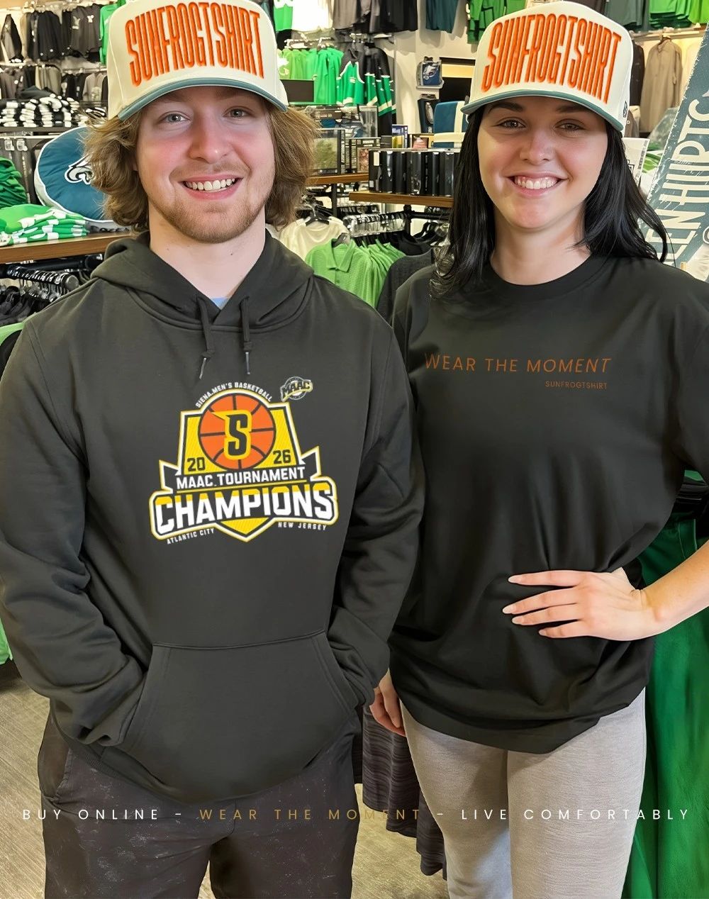 Siena Men’s Basketball 2026 MAAC Tournament Champions shirt