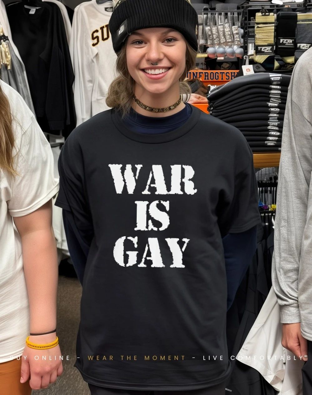 War Is Gay graphic shirt