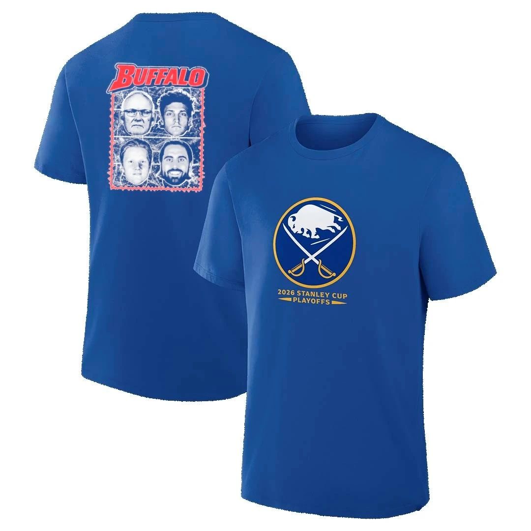 Buffalo Sabres core team Wagons Tour front and back shirt