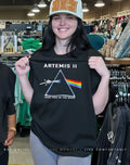 Artemis II Dark Side of The Moon rainbow shirt