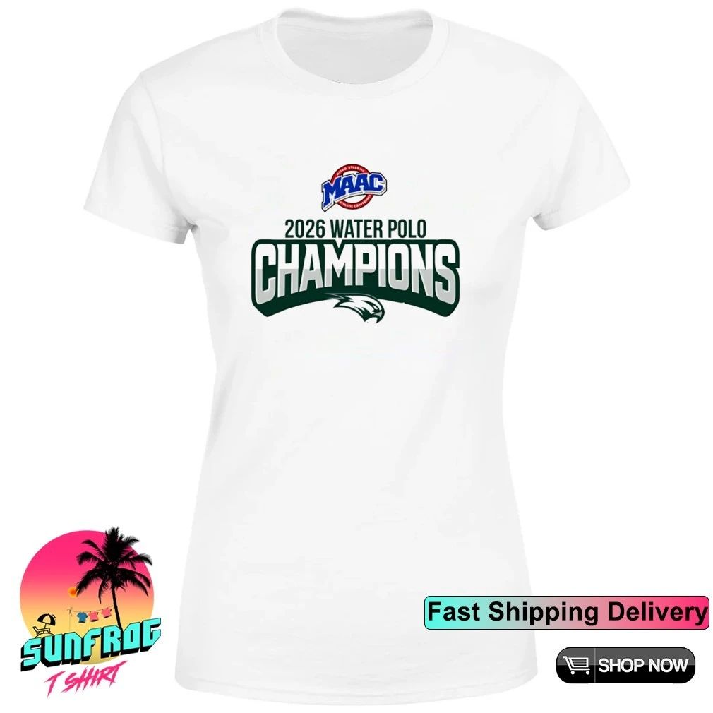 Wagner College 2026 MAAC Water Polo Champions logo shirt