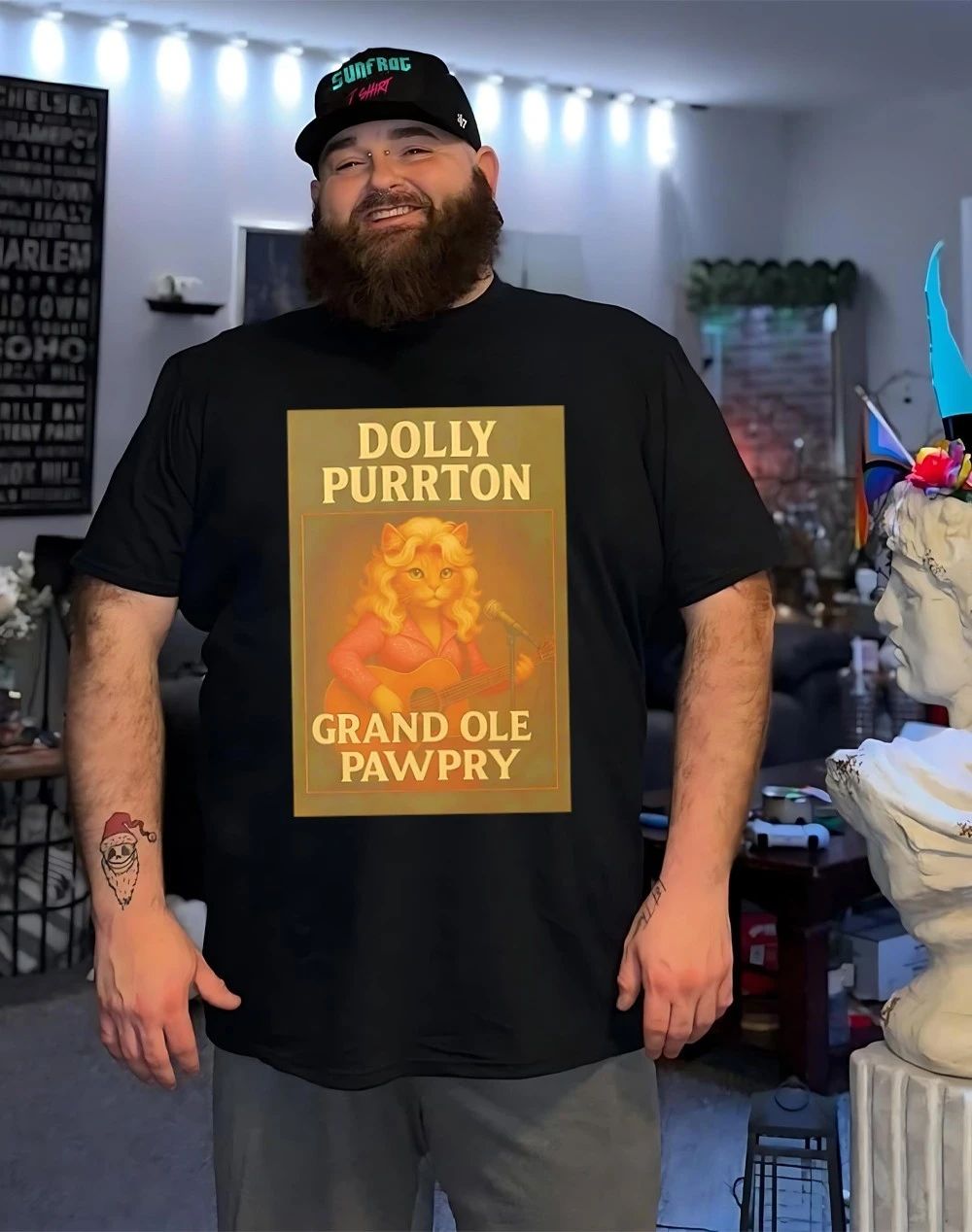 Dolly Purrton Grand Ole Pawpry Cat shirt