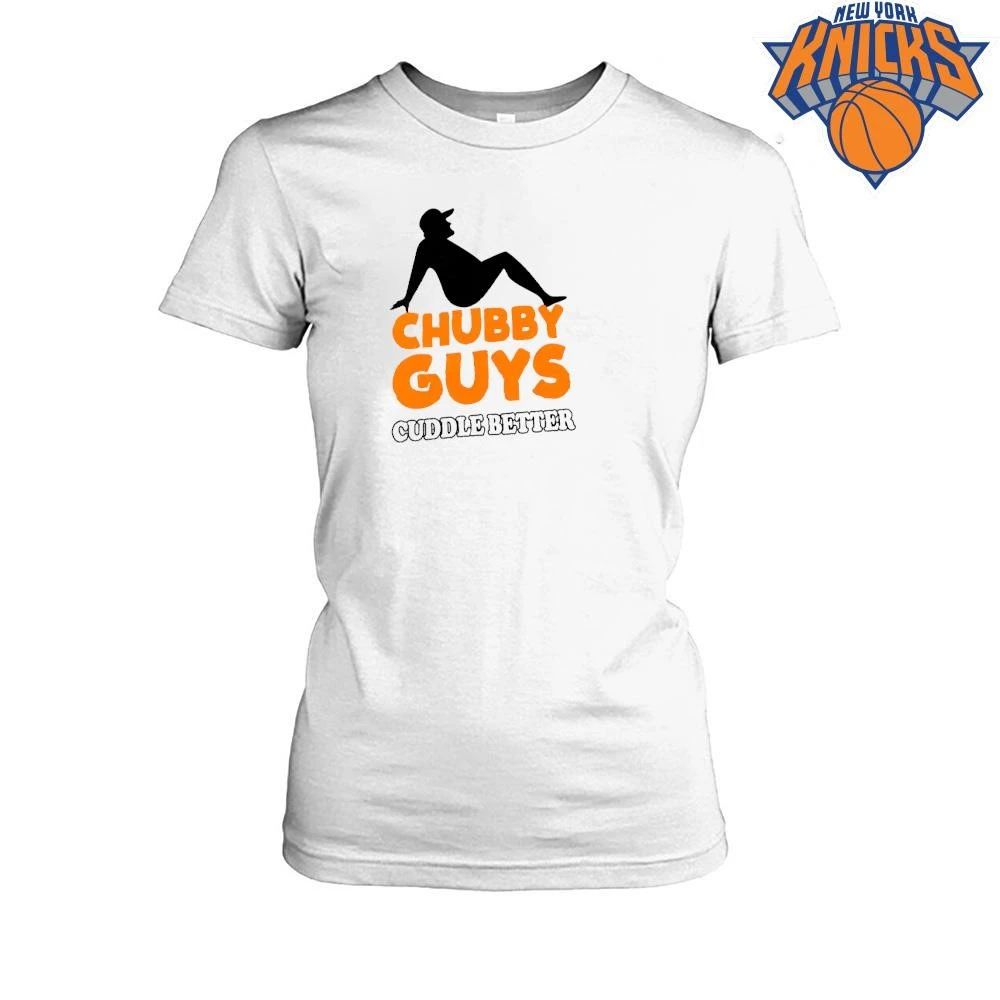 Chubby Guys Cuddle Better Funny Silhouette T Shirt
