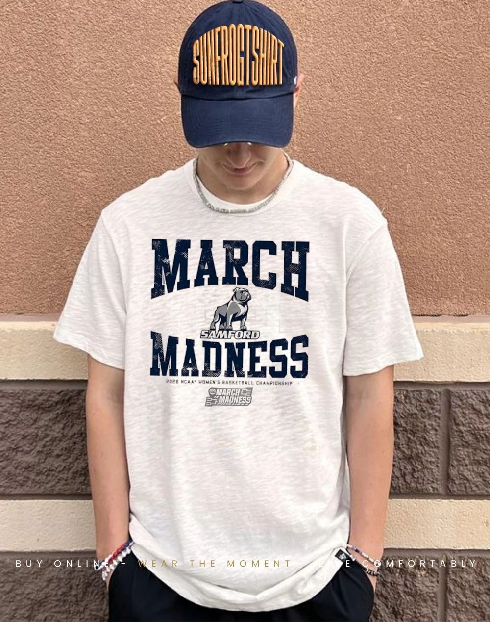 Samford Bulldogs WBB 2026 March Madness logo shirt