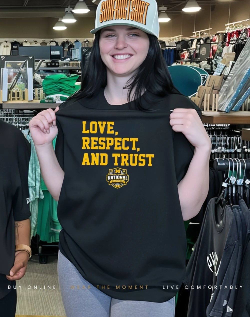 Michigan Wolverines MBB 2026 National Champions Love Respect and Trust shirt
