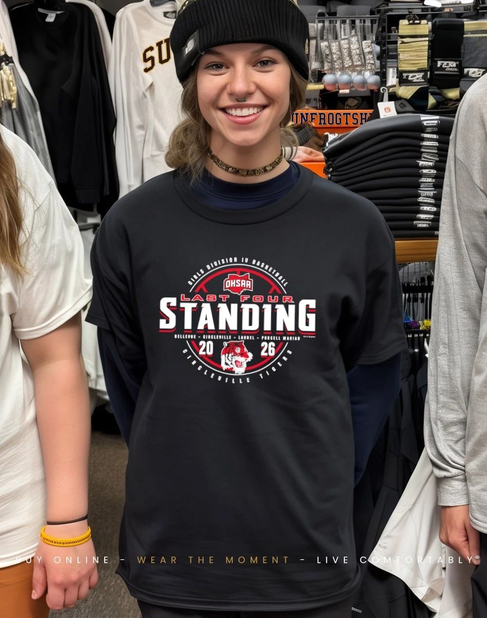 2026 OHSAA Girls Basketball D4 Last Four Standing Circleville Tigers shirt