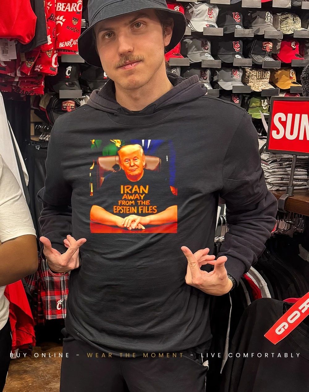 Iran Away From The Epstein Files Trump shirt
