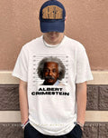 Albert Crime Stein Albert Einstein mugshot shirt