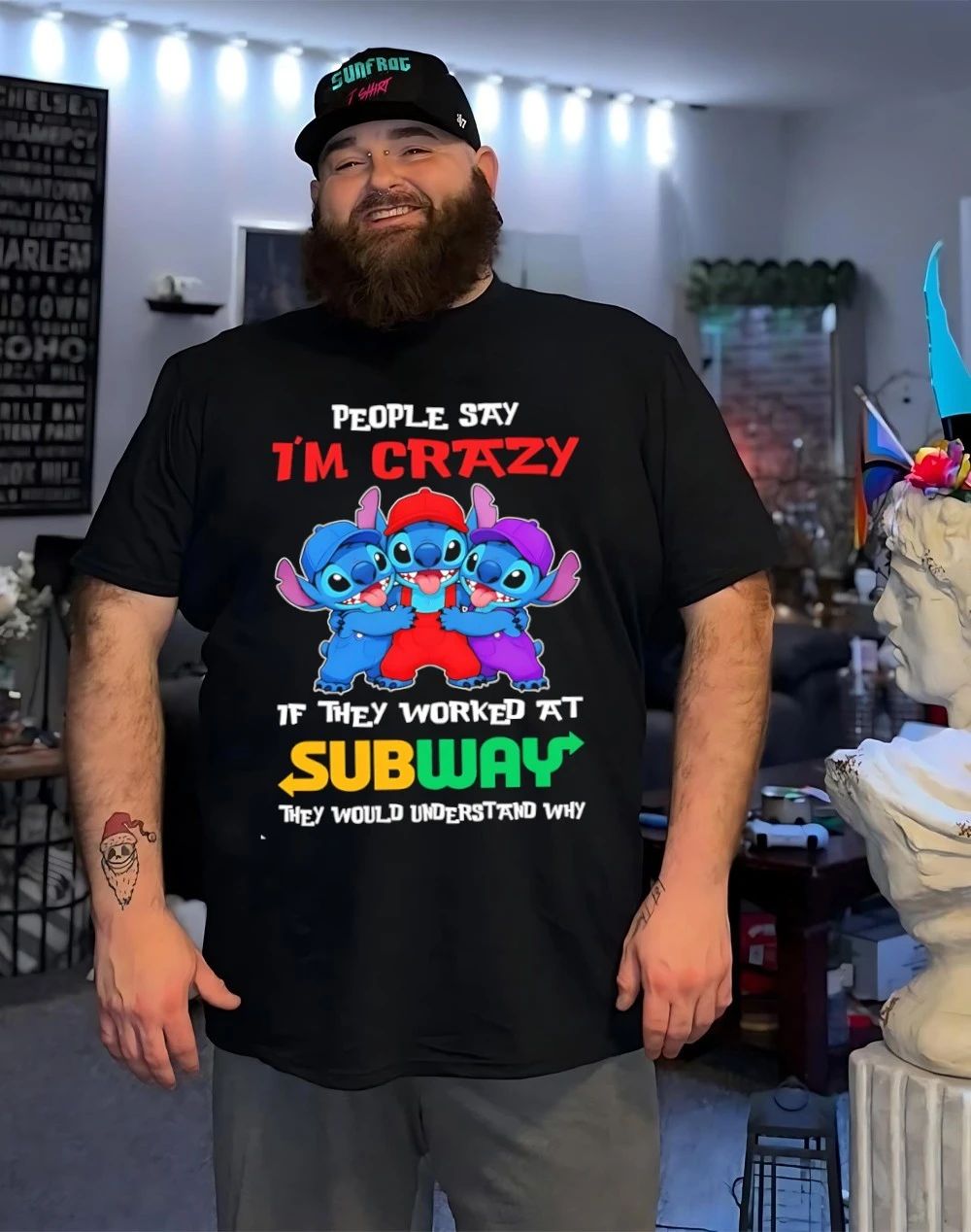 Bluey people say I’m not crazy I work at Subway they would understand why shirt