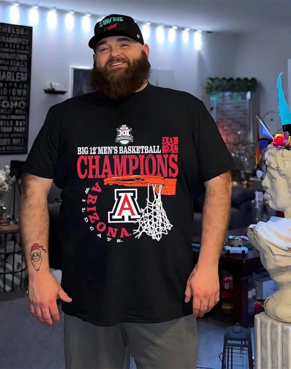 Arizona Wildcats 2026 Big 12 Men’s Basketball Conference Tournament Champions vintage shirt