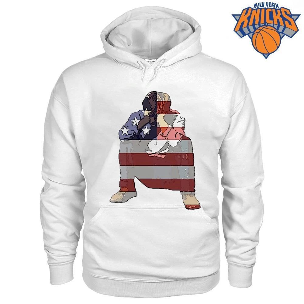 Sad Crying Man Silhouette American Flag Pop Art shirt