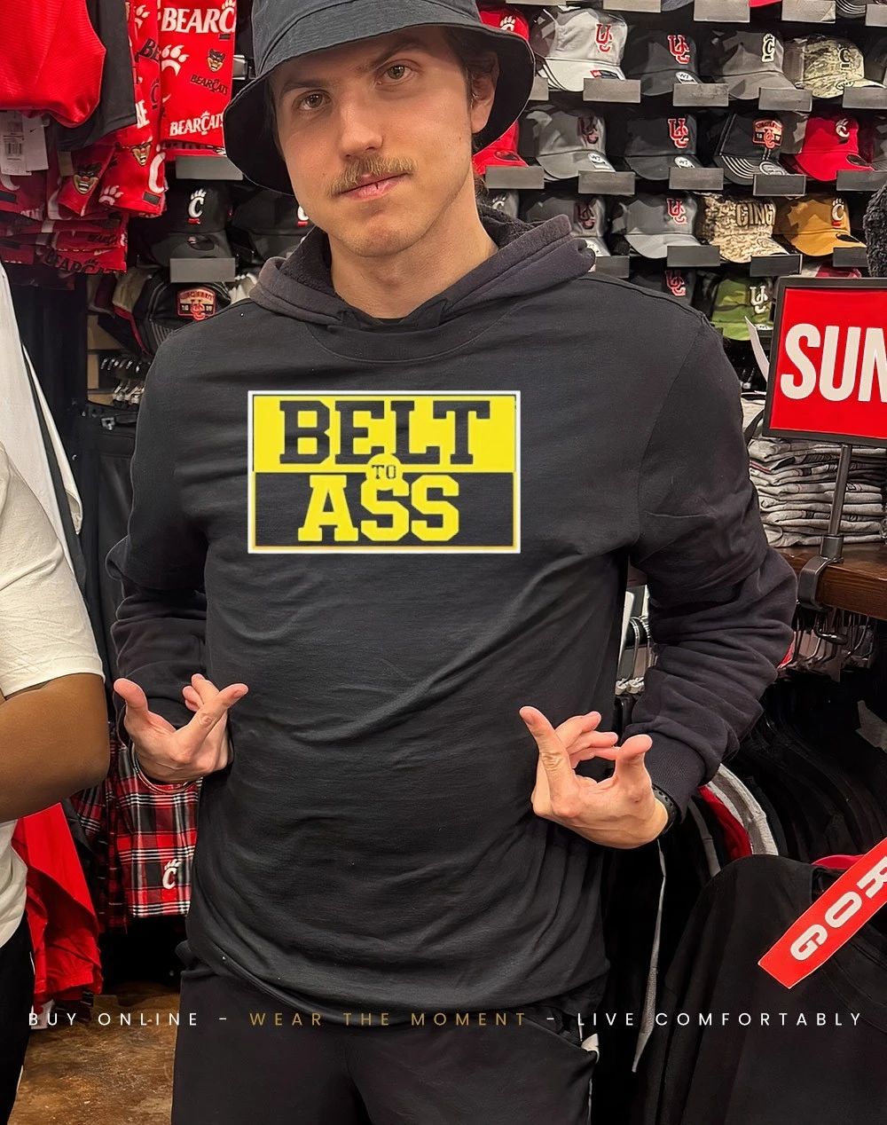 Michigan belt to ass shirt