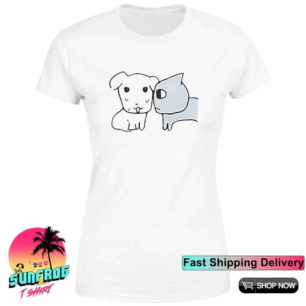 Don’t look at me cat and dog paint shirt