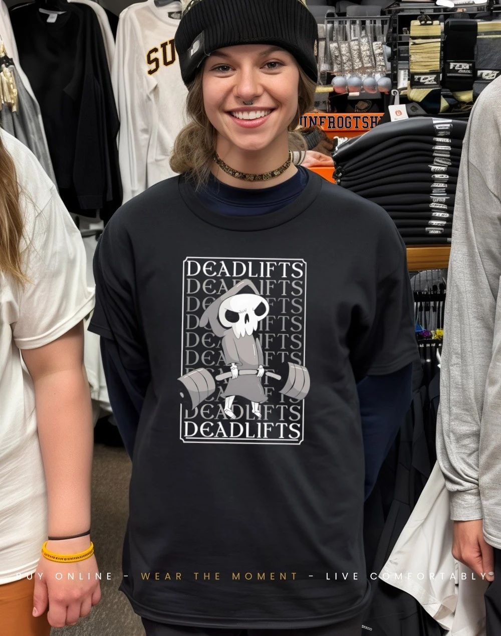 Deadlift grim reaper gym shirt