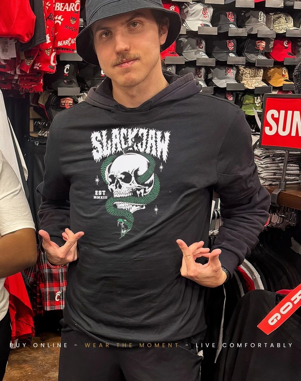Slackjaw snakeskull est 2013 shirt