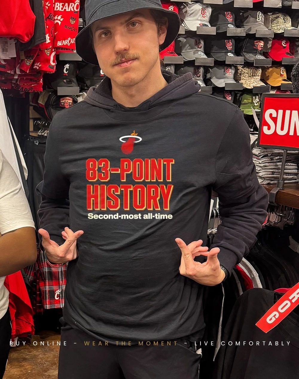 Bam Adebayo Miami Heat 83-Point History Second most all time 2026 shirt