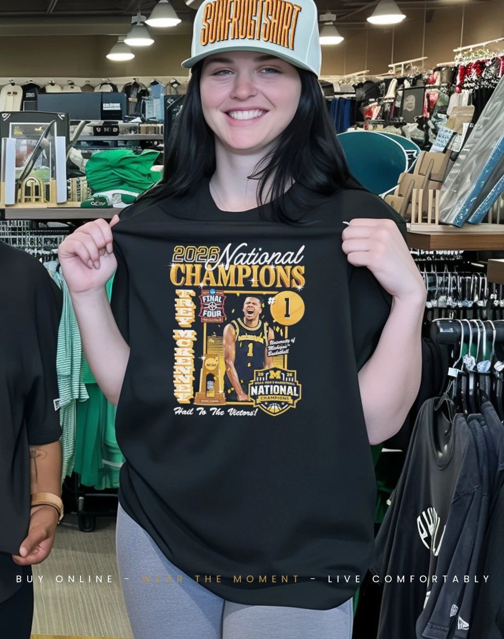 Trey McKenney 2026 Michigan Men’s Basketball National Champions hail to the victors shirt