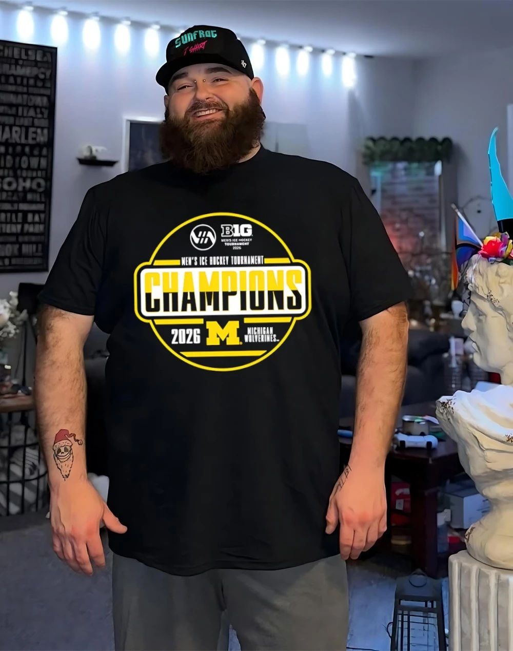 Michigan Wolverines 2026 Big Ten Men’s Ice Hockey Tournament Champions Locker Room shirt