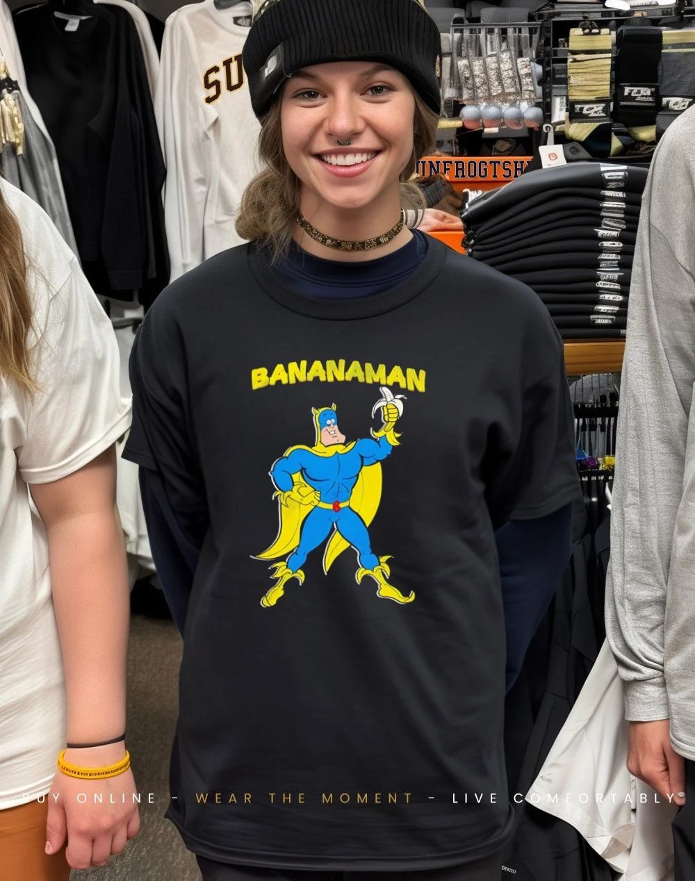 Bananaman Banana cartoon shirt