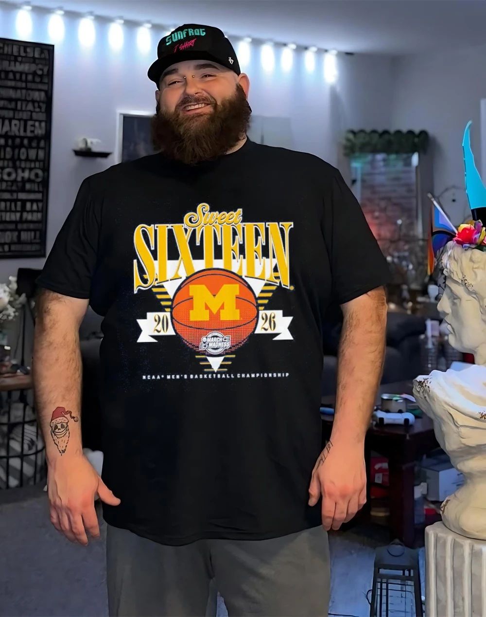 Michigan Wolverines MBB NCAA 2026 Sweet Sixteen logo shirt