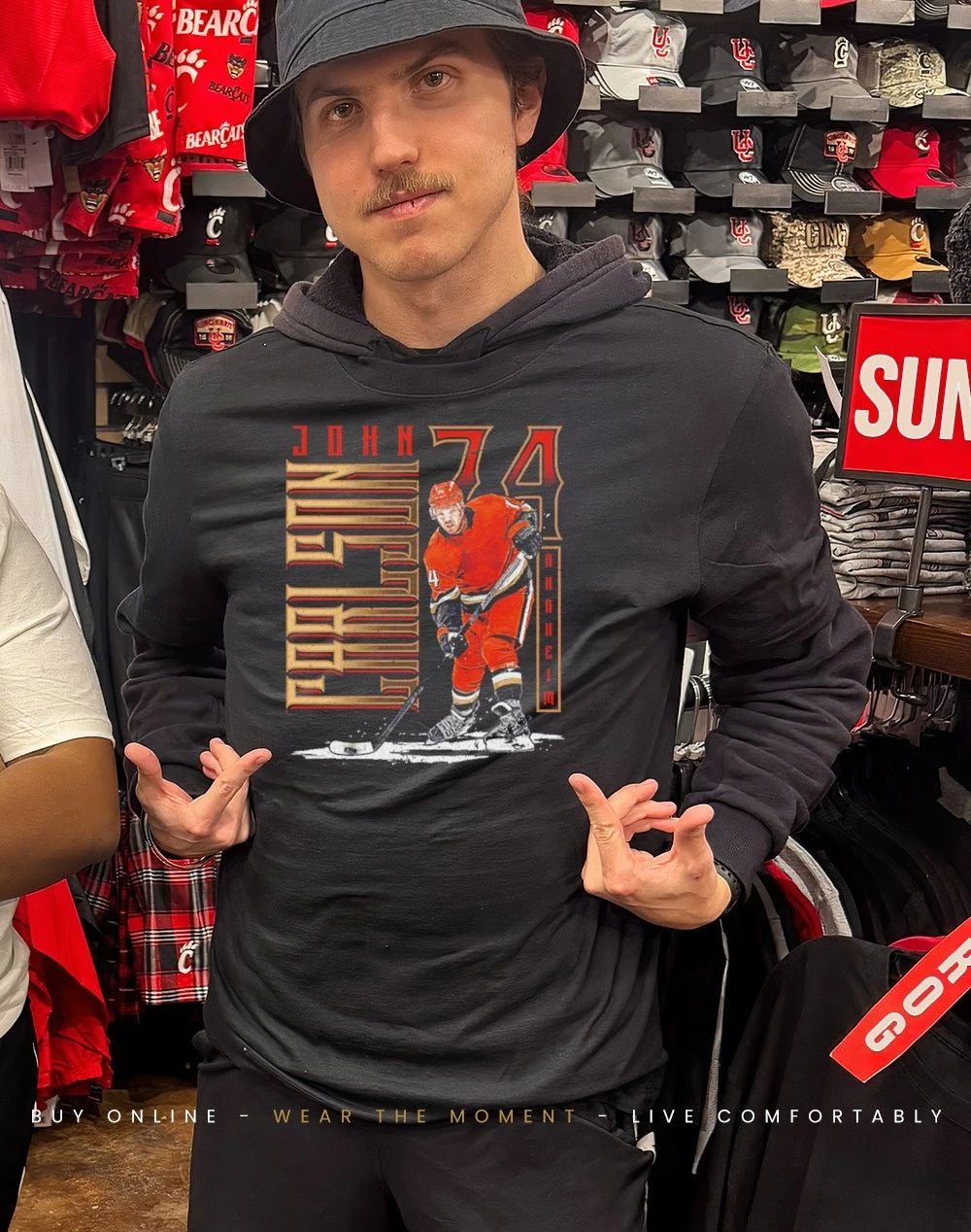 John Carlson Anaheim Ducks Vertical graphic shirt