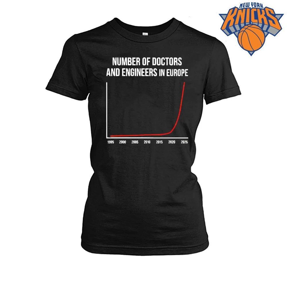 Number Of Doctors And Engineers In Europe Graph Sarcastic Shirt