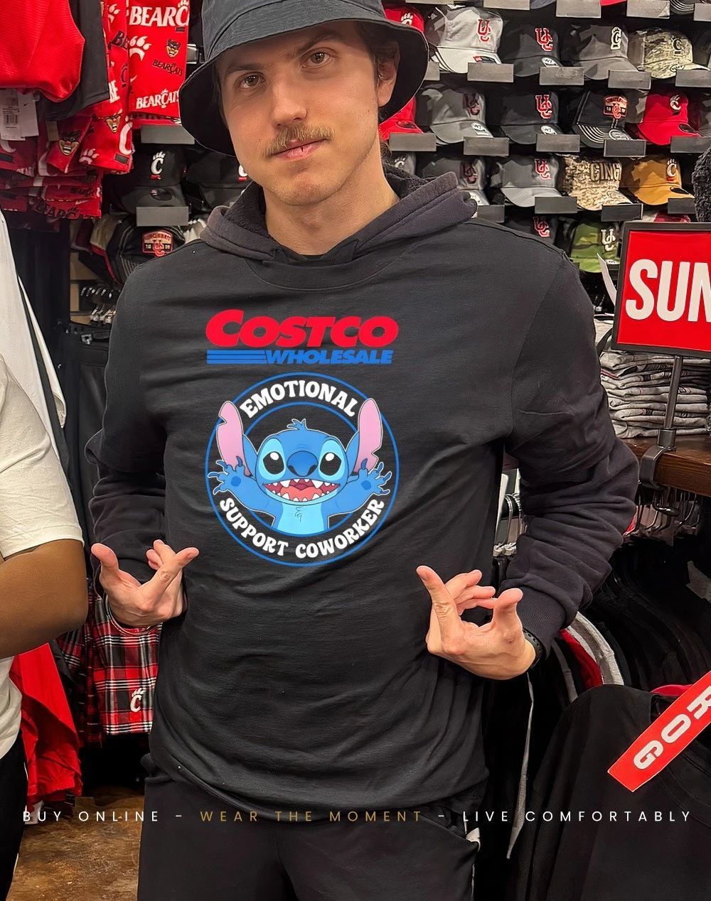 Costco emotional support coworker Bluey shirt