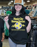 Music city knows soccer bless your heart if you disagree shirt