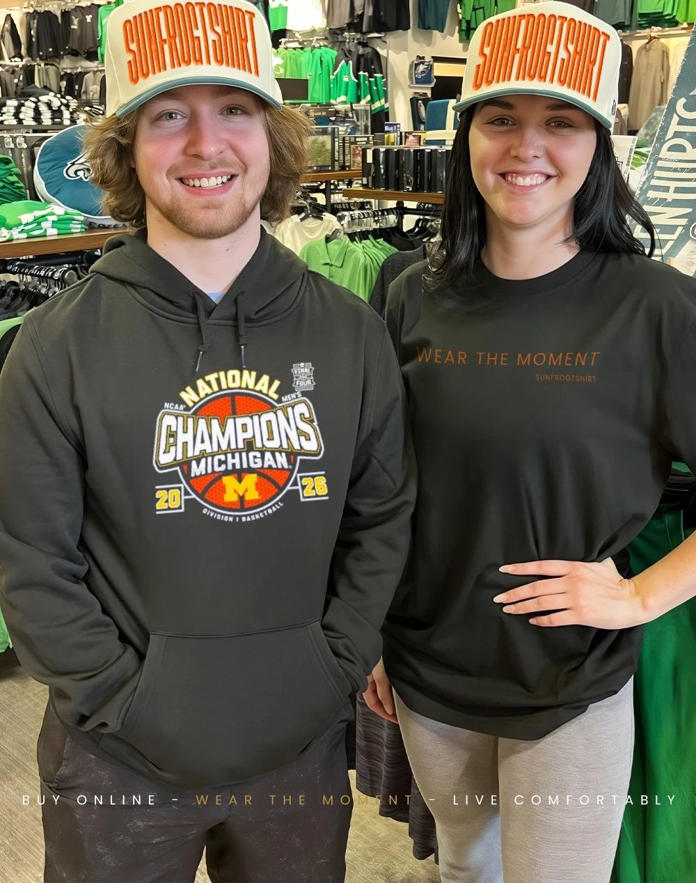 Michigan Wolverines Men’s Basketball 2026 National Champions Big Text shirt