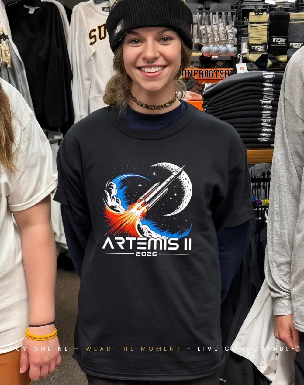 Artemis II 2026 Launch graphic shirt