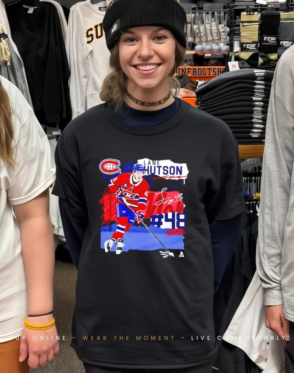 Lane Hutson Montreal Canadiens Fresh Ice signature shirt