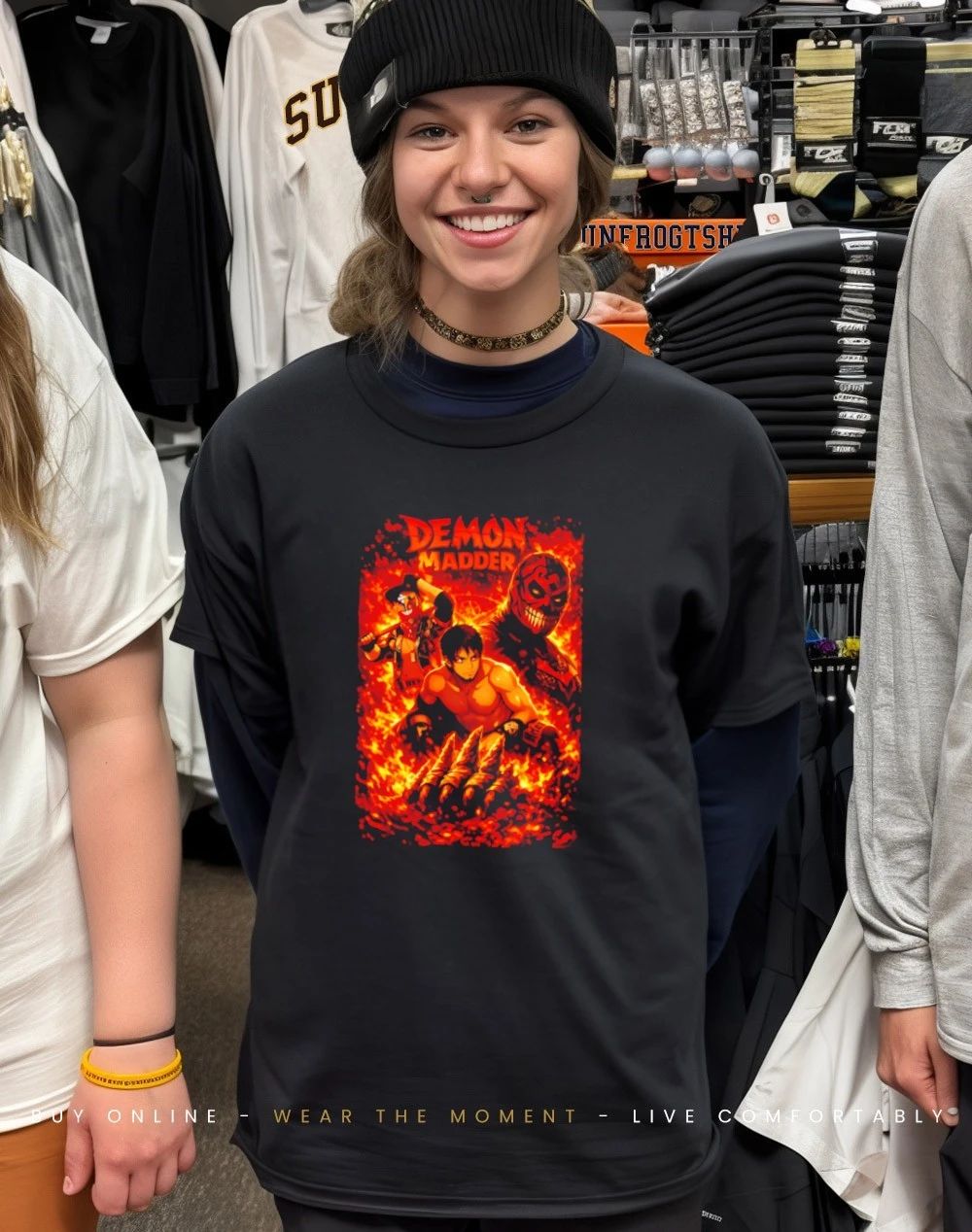 Demon Madder Kojio’s World graphic shirt