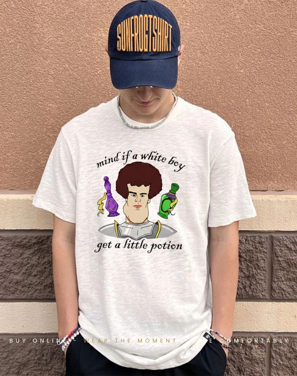 Mind if a white boy get a little potion shirt