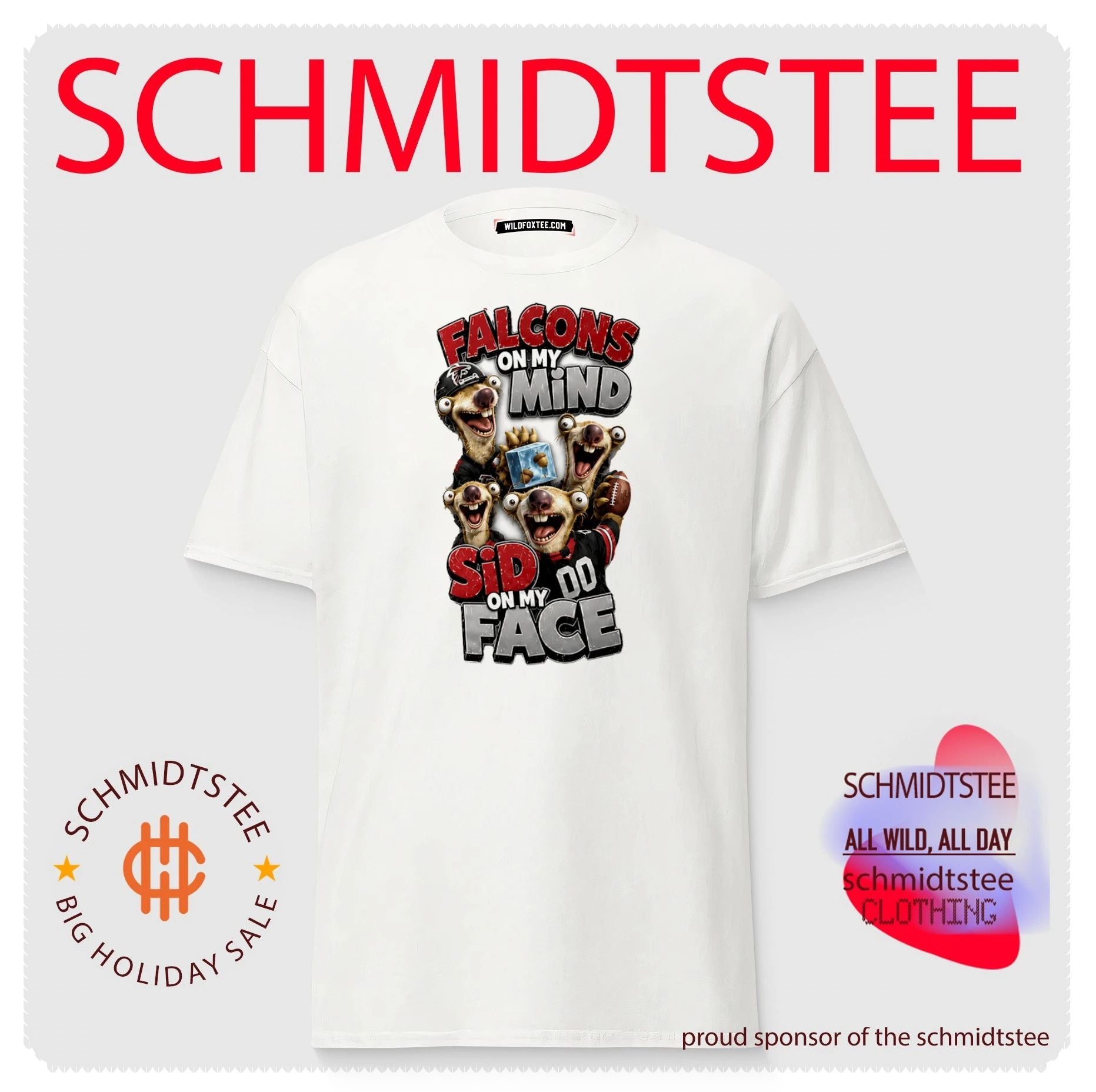 Atlanta Falcons on my Mind Sid On My Face shirt