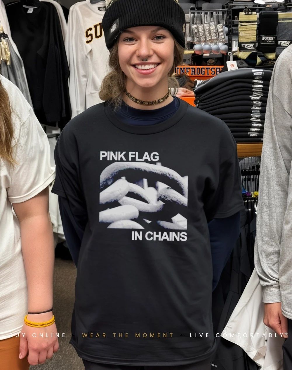 Pink Flag In Chains shirt