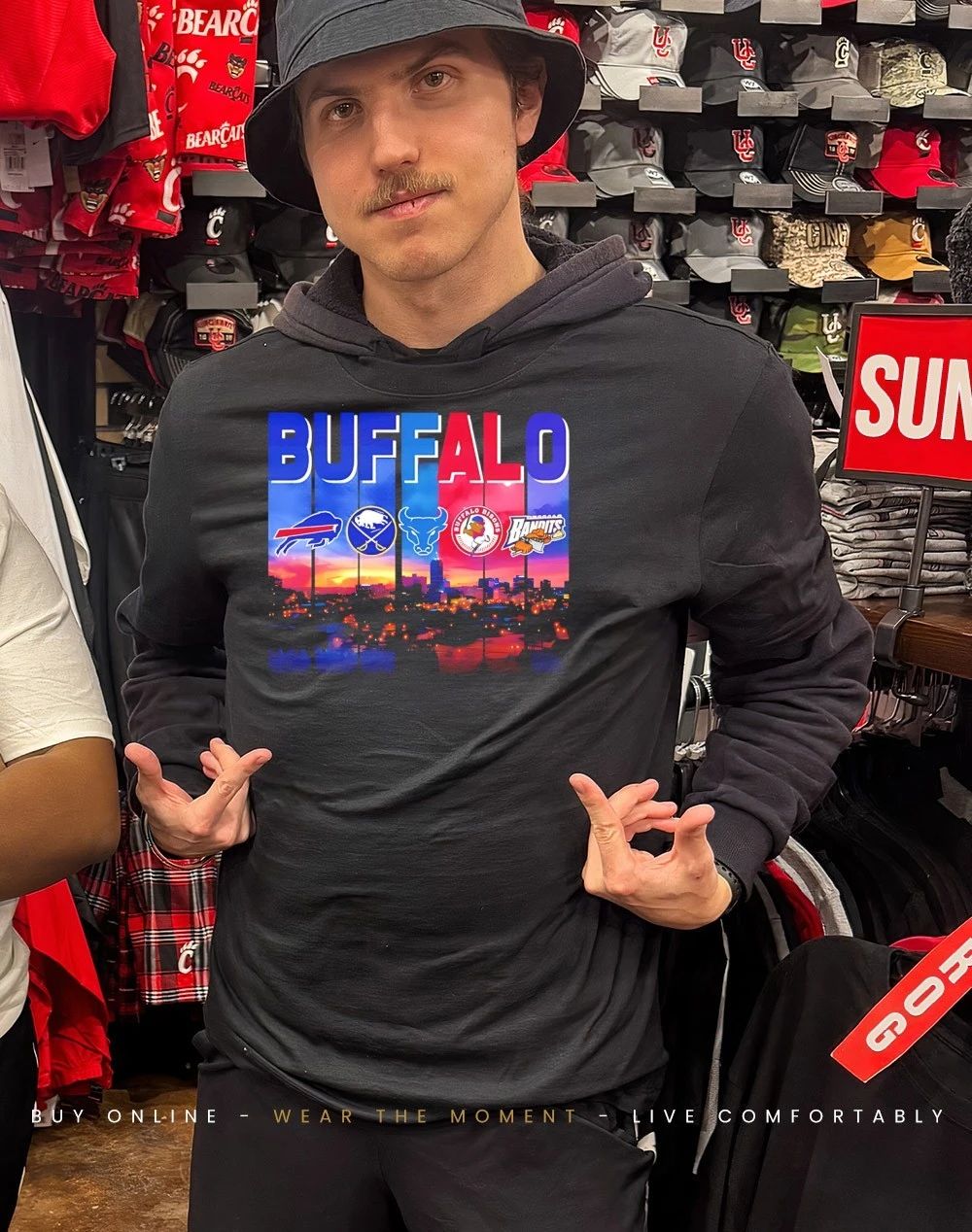 Sports city Buffalo skyline logos 2026 shirt