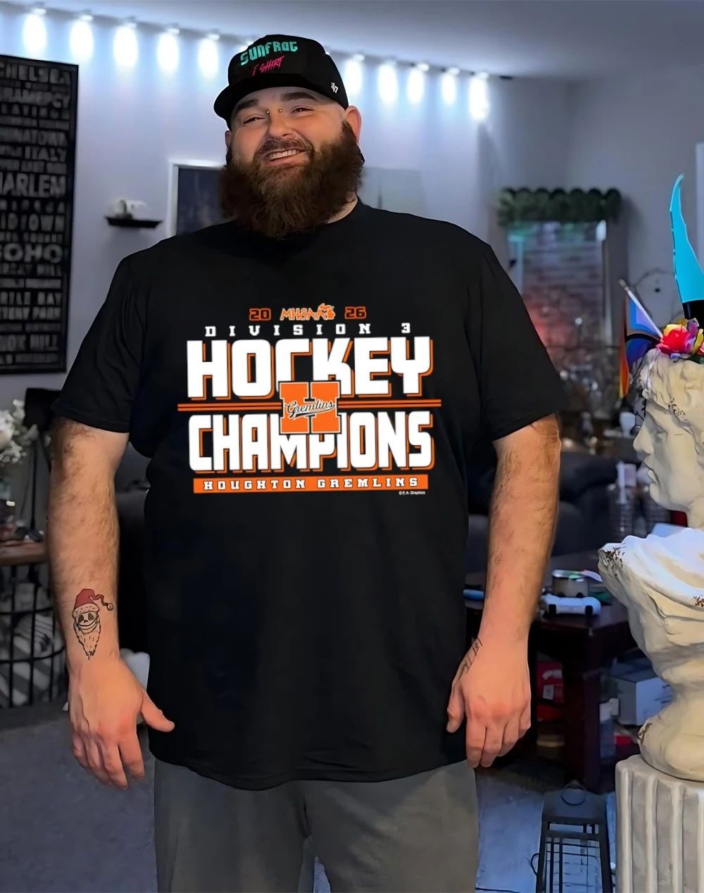 Houghton Gremlins 2026 MHSAA Hockey D3 Champions shirt