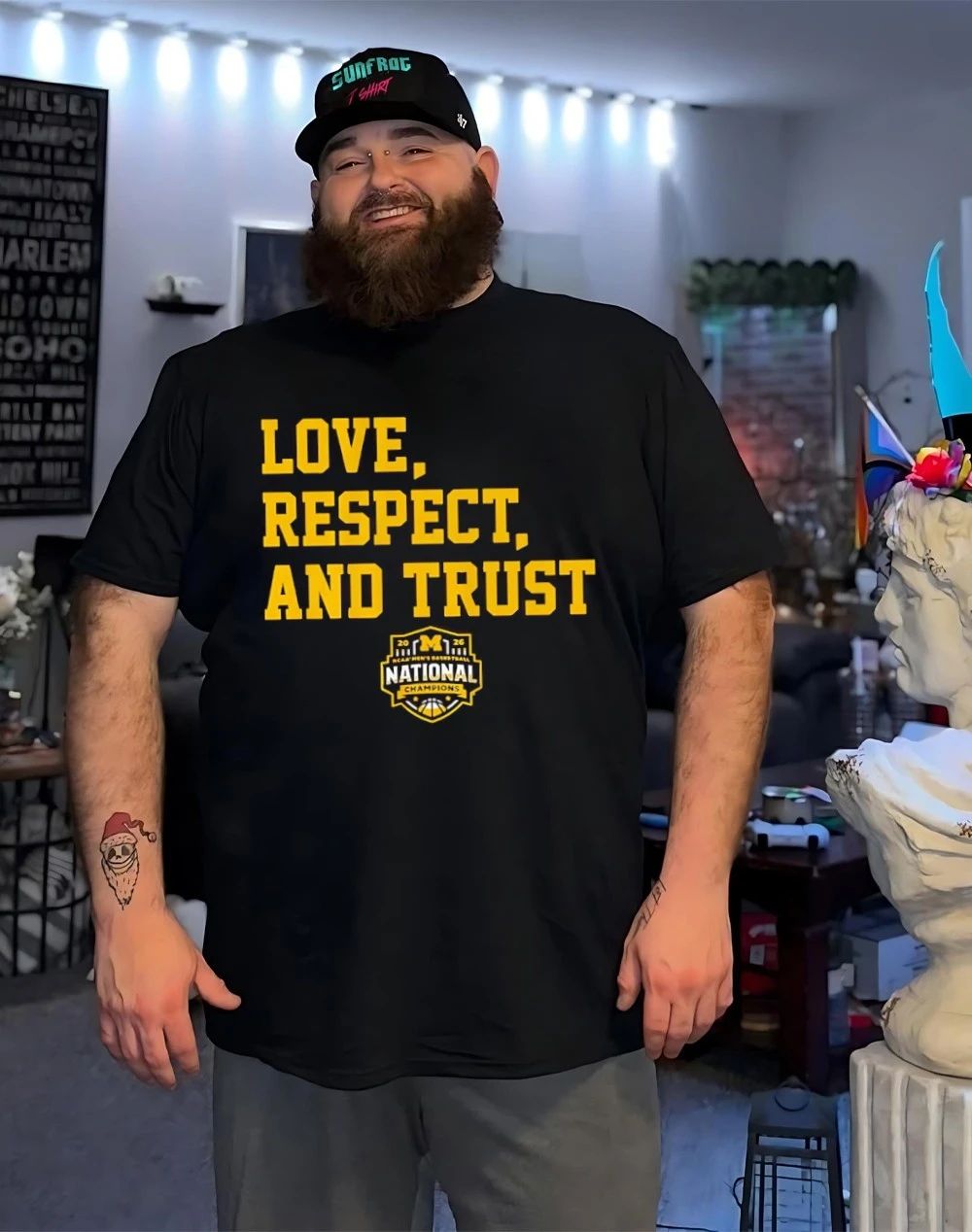 Michigan Wolverines MBB 2026 National Champions Love Respect and Trust shirt