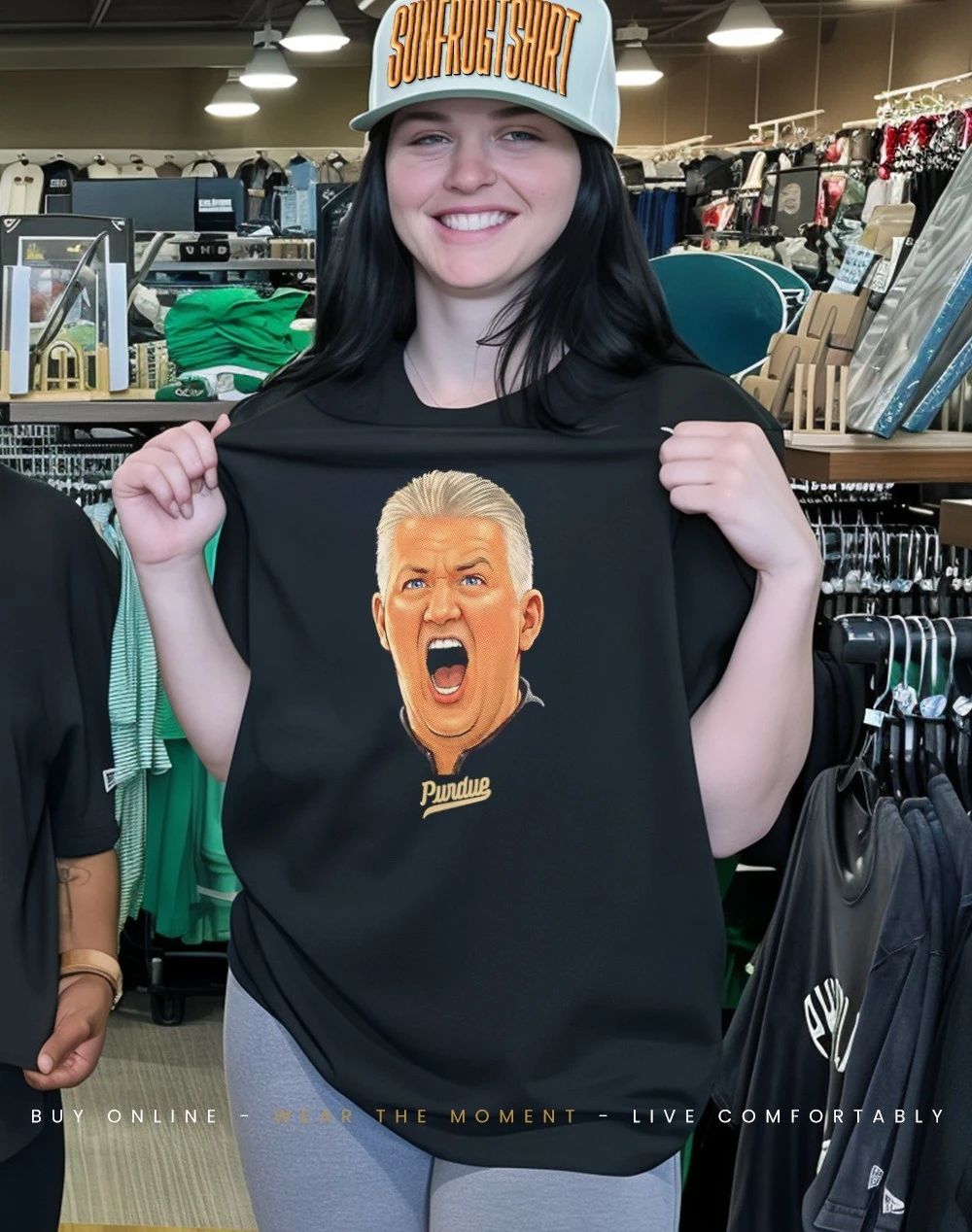 Purdue Boilermakers Coach Painter Big Head shirt