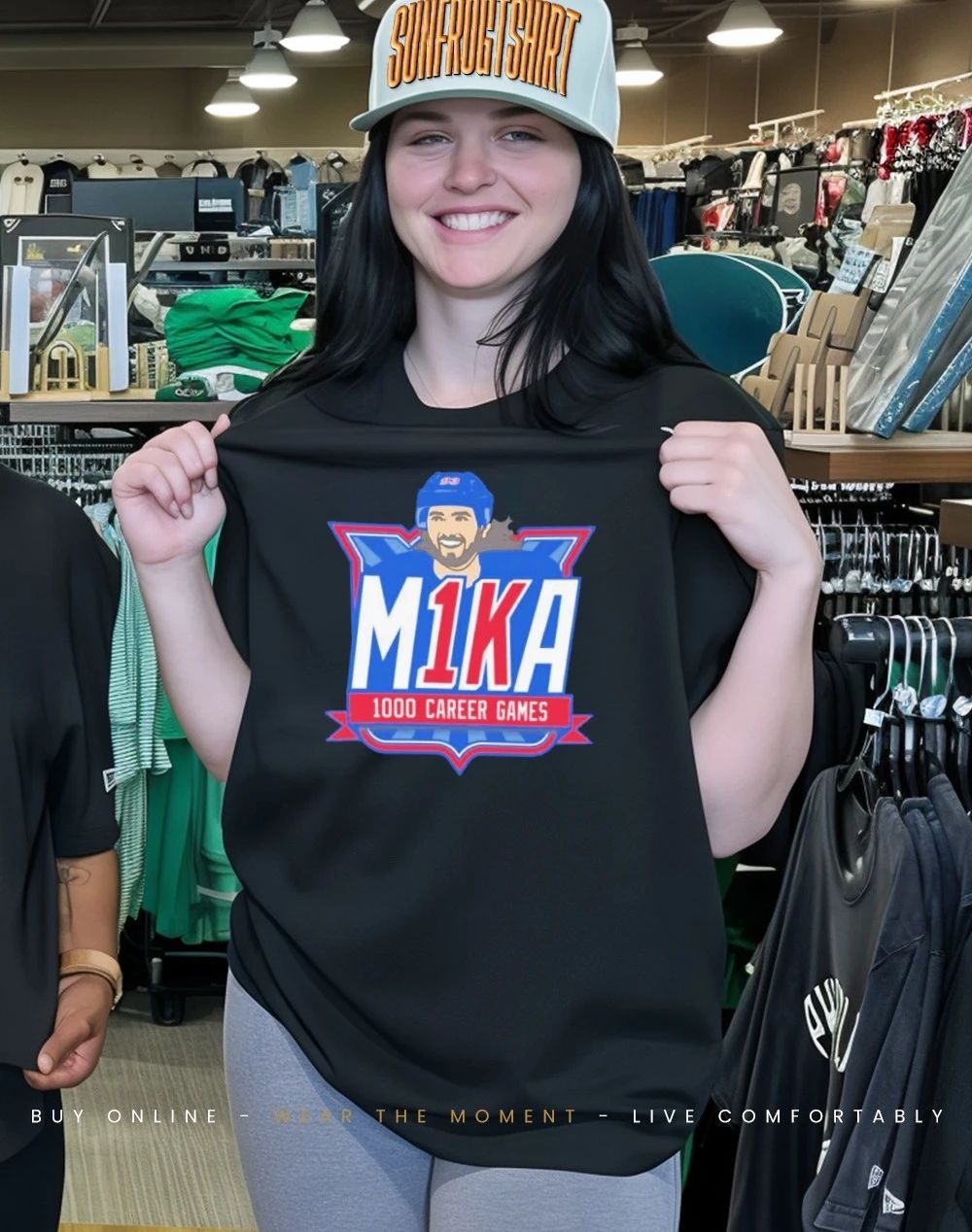 M1KA Mika Zibanejad 1000 Career Games shirt