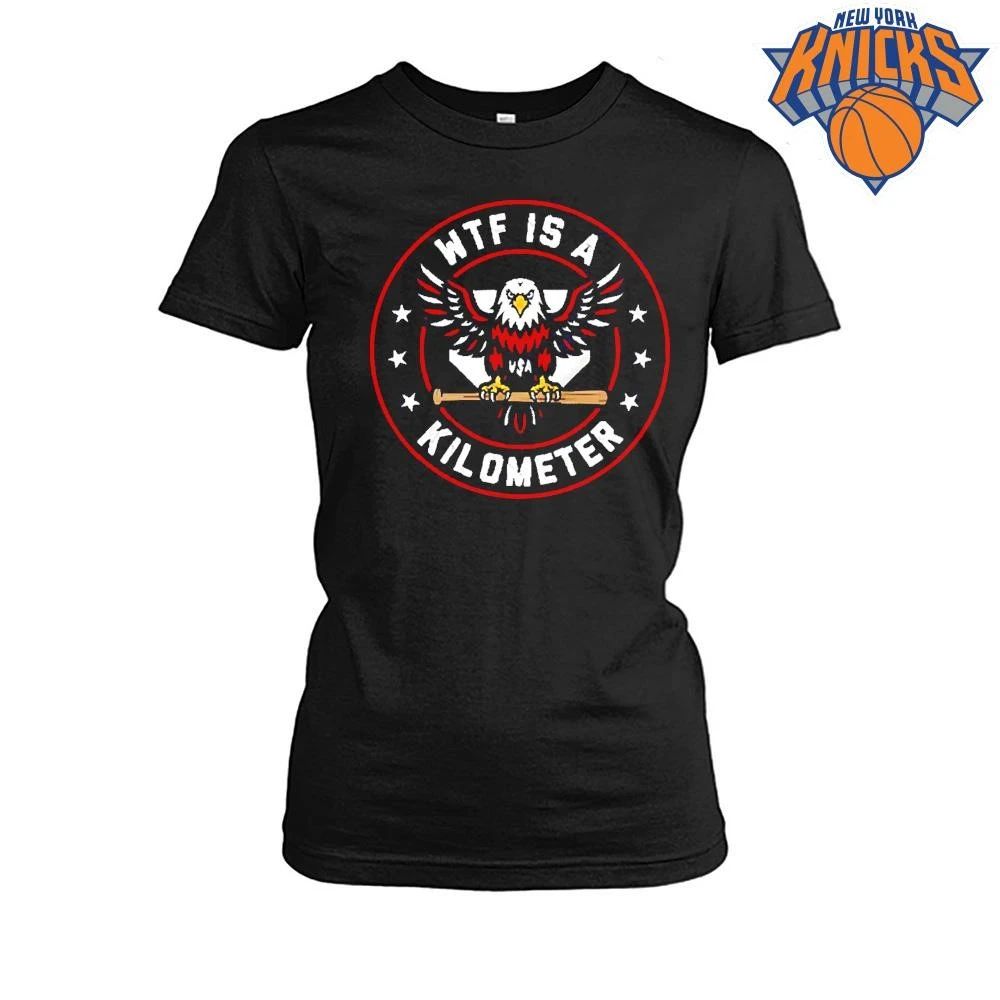 WTF Is A Kilometer Patriotic American Eagle Baseball USA Flag Shirt