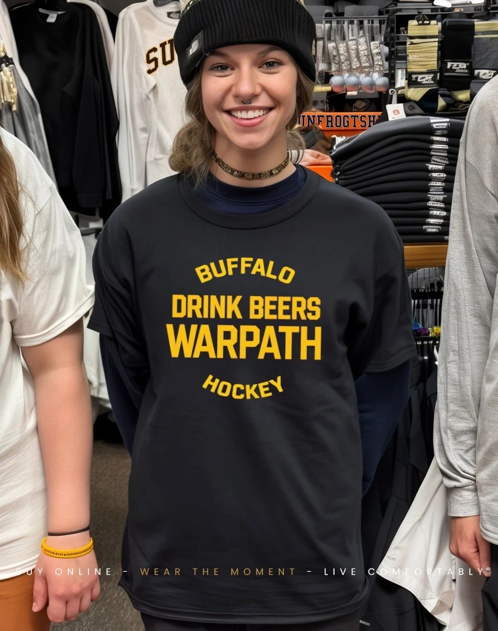 Buffalo Drink Beers Warpath Hockey shirt