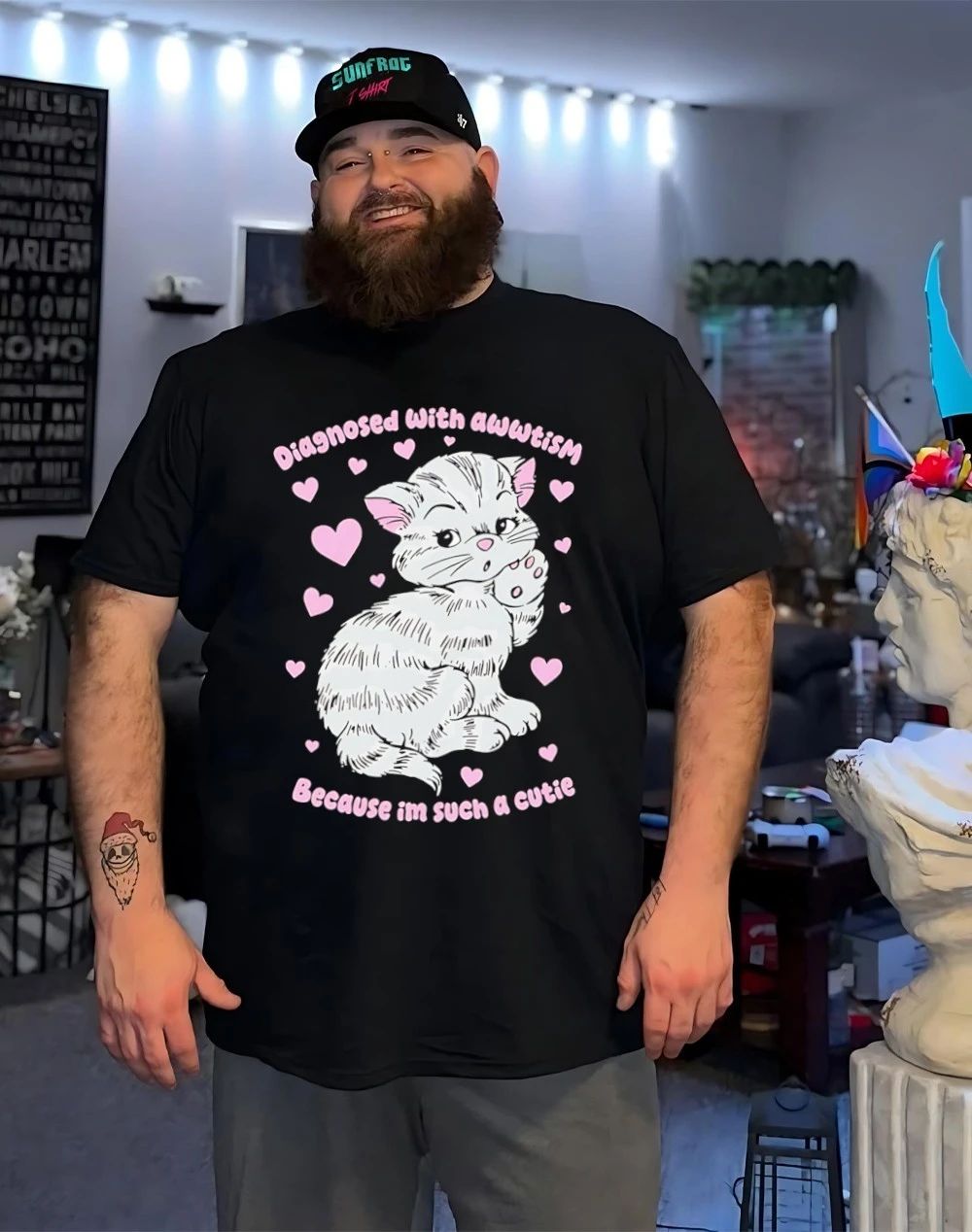 Diagnosed with awwtism because im such a cutie Cat shirt