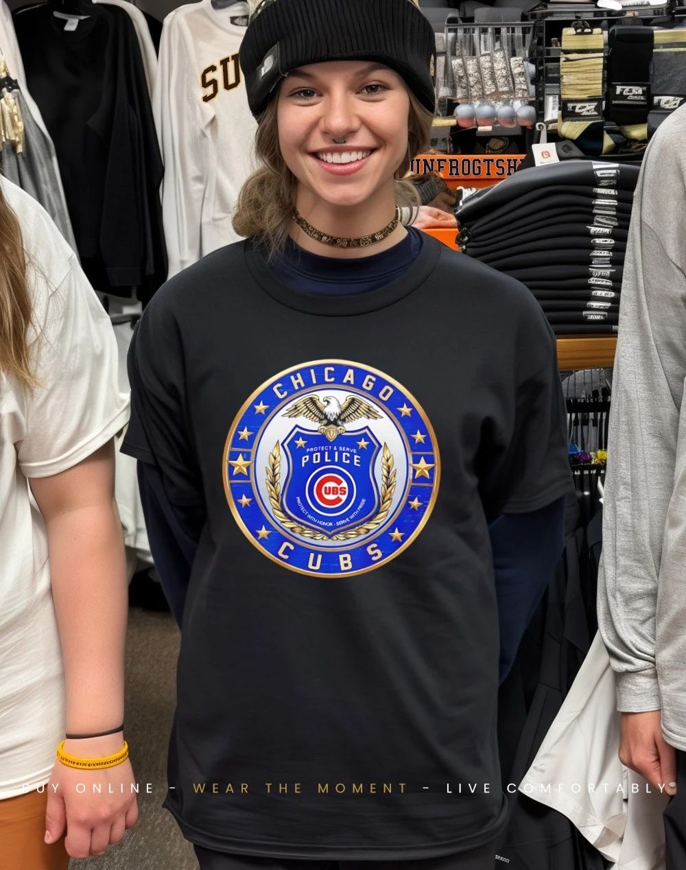 Chicago Cubs Police Pride logo shirt