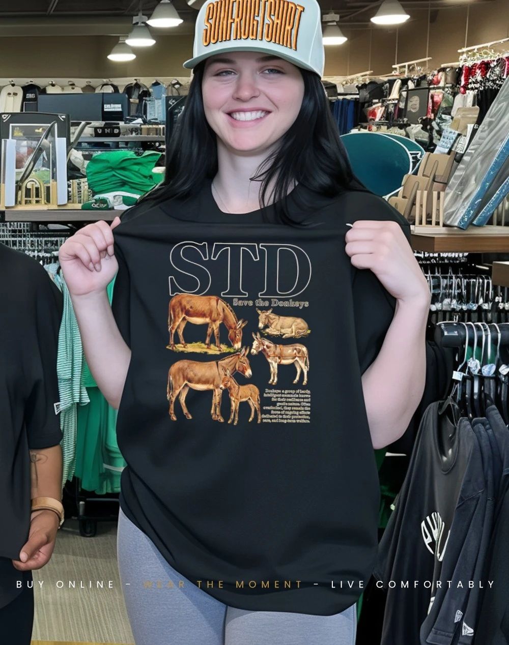 STD save the donkeys shirt