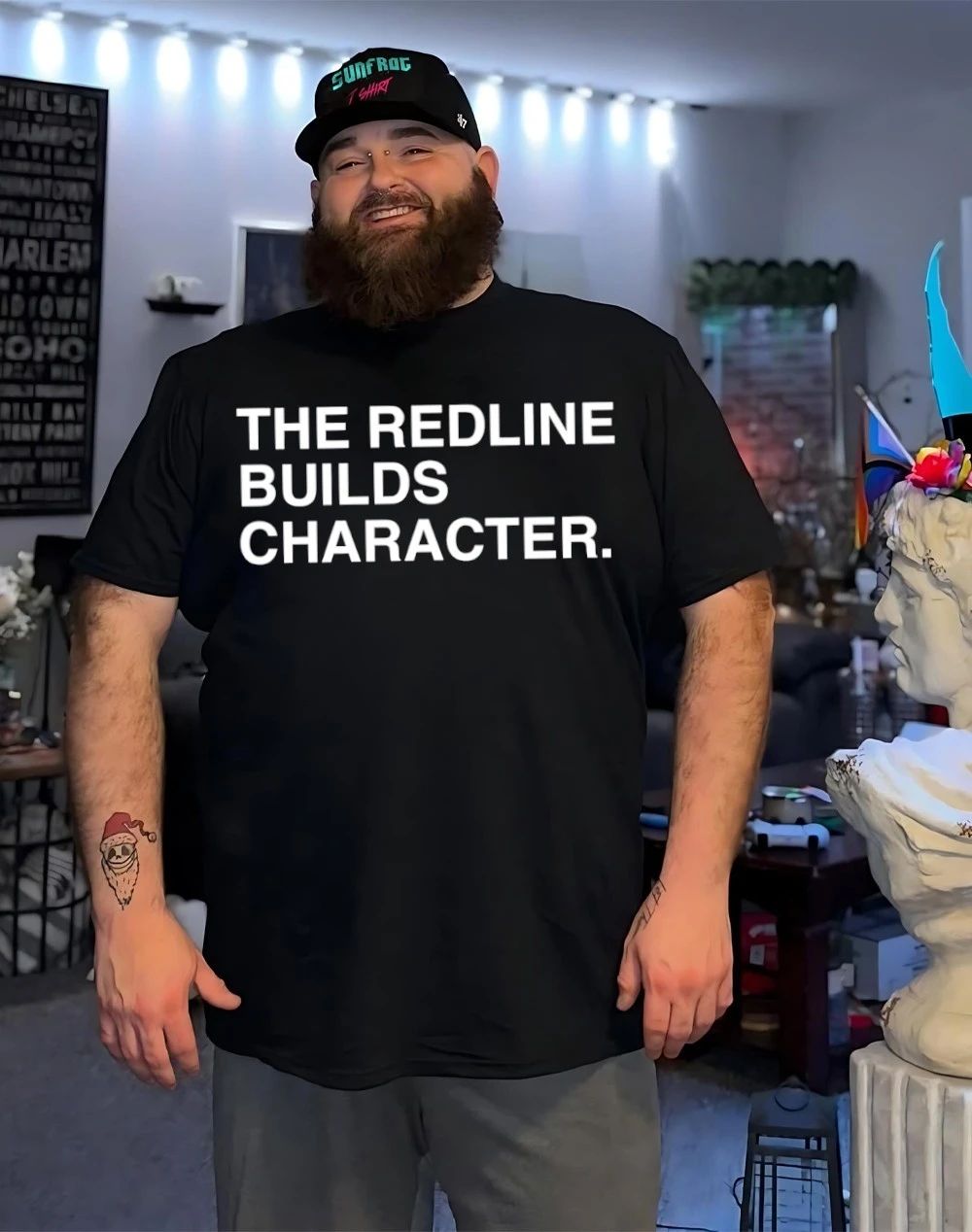 The redline builds character shirt