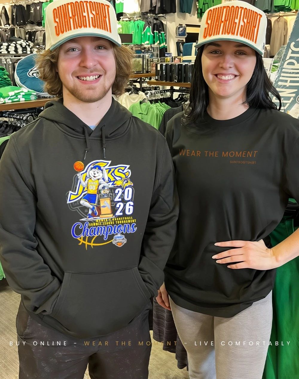 South Dakota State Jackrabbits Women’s Basketball 2026 Summit League Tournament Champions shirt