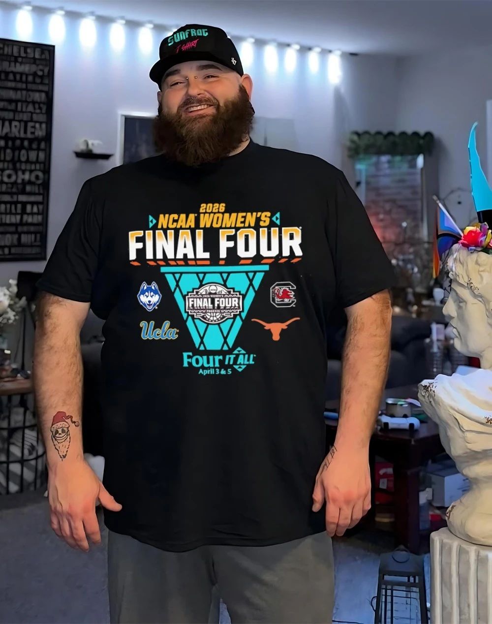 NCAA Women’s Basketball Final Four 2026 Four It All Four Team logos shirt